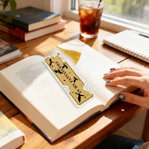 Acrylic tassel bookmark translucent creative reading page marker for book lovers stylish gift