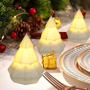 3D Gloeiende Kerstboom LED Nachtlampje Vakantie Feest Desktop Decoratie Lamp Ornament