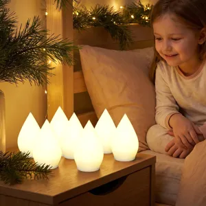 Natale LED decorativo luminoso albero forma lampada da tavolo set per festa accogliente