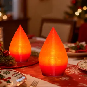 Natale 3D luminoso albero di natale ornamento LED luce decorativa per festa a tavola