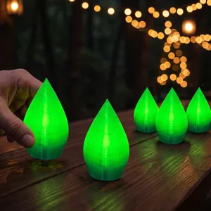 Decorazione albero di Natale luminoso LED forma 3D festa luce da tavolo decorativa
