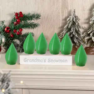 Natale LED luce albero di Natale statuetta set festa decorazione casa soprammobile verde 3D
