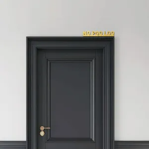 Gold acrylic letter wall sticker home decor quote sign funny door decal for bedroom office