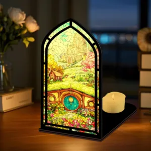 Fermalibri in vetrata artistica inserto libreria fantasia decorativo supporto libri regalo