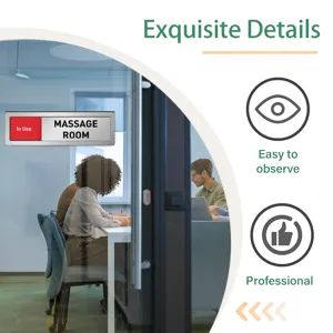 Sliding door status sign office meeting room occupancy indicator privacy door plaque