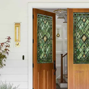 3D stained glass window film decorative static cling privacy film for home door decor