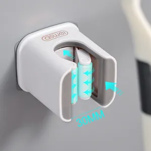 Wandhalterung für Mopp und Besen mit Rollenclip-Design für die Badezimmeraufbewahrung.