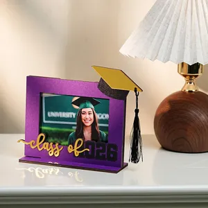 Cornice per foto di laurea in legno decorazione da scrivania classe 2026 supporto espositivo
