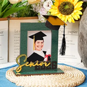 Cornice per foto di laurea in legno decorazione da tavolo regalo di stagione scolastica