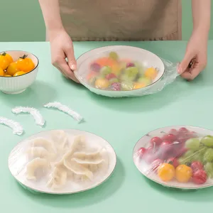 Disposable plastic food fresh keeping covers elastic bowl covers kitchen storage