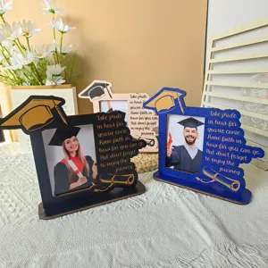 Cornice portafoto in legno di laurea decorazione da tavola regalo per la stagione della laurea