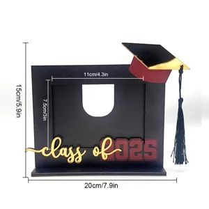 Cornice per foto di laurea in legno 2025 decorazione da scrivania supporto per display