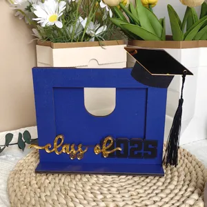 Portasoldi laurea cornice in legno decorazione scrivania 2025 regalo espositore supporto