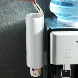 Wandmontierter Pappbecherhalter Automatischer Plastikbecher Organizer für Küche Büro