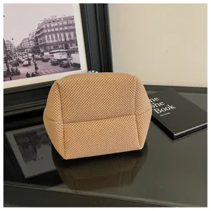 Borsa a mano in maglia casual moda secchiello minimalista elegante borsa portatile quotidiana