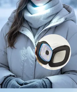 LED muts winter warme gebreide muts met oplaadbaar licht voor buiten vissen en sporten
