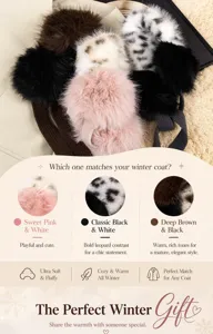 Winter plush earmuffs fluffy soft ear warmers stylish leopard foldable winter gear