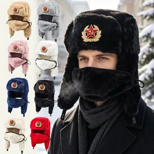 Cappello Ushanka Caldo Invernale Pelliccia Sintetica Colbacco Paraorecchie
