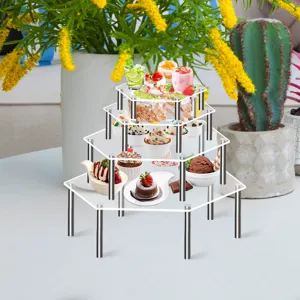 Transparenter Acryl Display Ständer Mehrstöckig Cupcake Ständer Dessert Halterung Party