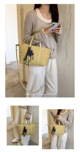 Women suede tote shoulder bag minimalist retro dumpling crossbody bag with flower charm