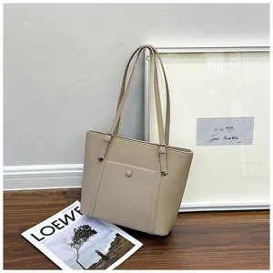 Casual τσάντα ώμου tote από PU δέρμα μεγάλης χωρητικότητας για γυναίκες με διπλές λαβές.