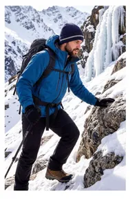 Winter Strickmütze mit Reflektorstreifen für Outdoor Nachtradfahren und kaltes Wetter Ausrüstung