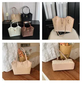 Stijlvolle grote dames shopper handtas schoudertas casual dagelijks gebruik chic mode design