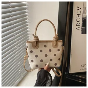 Ete nouvelle mode sac seau a pois femmes decontractee sacbandouliere elegante sacamain