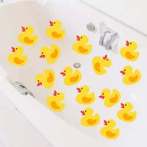 Yellow duck anti slip bathtub stickers safety non slip adhesive strips for bathroom tube
