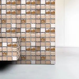 Waterproof mosaic tile sticker DIY wall decor for home interior renovation and furniture surface upgrade