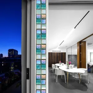 Iridescent mosaic tile sticker waterproof self-adhesive wall decor for home interior details