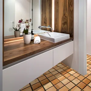 Mosaic tile stickers waterproof floor wall decals DIY home decoration bathroom design