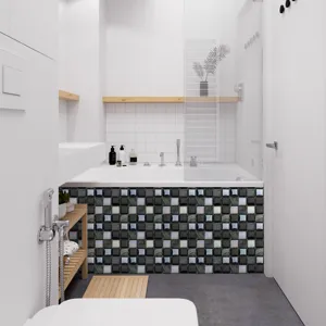 Waterproof mosaic tile stickers DIY home decor wall stickers modern bathroom detail view