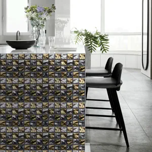 Self-adhesive mosaic tile sticker waterproof kitchen wall decor wallpaper home design 1pc