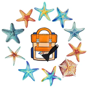 Colorful starfish non slip bathtub stickers safety anti slip strips for bathroom floor.