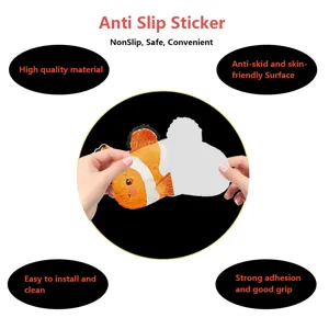 Cartoon clownfish anti-slip sticker for bathroom bathtub, strong grip safe safety.