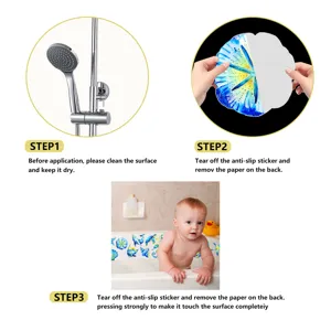 Non-slip bathtub stickers waterproof safety adhesive strips for bathroom shower floors and tubs.