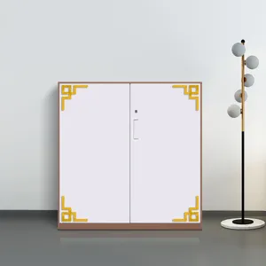Gold acrylic corner stickers for furniture and wall decor, traditional Chinese style design.