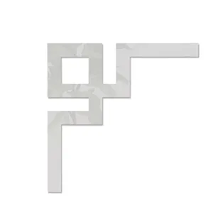 Acrylic corner wall sticker detail, modern geometric mirror design for home and furniture decor.