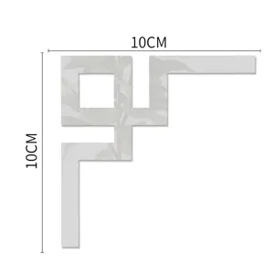 10cm Acrylic Corner Wall Sticker Geometric Mirror Wall Decor for Home Living Room