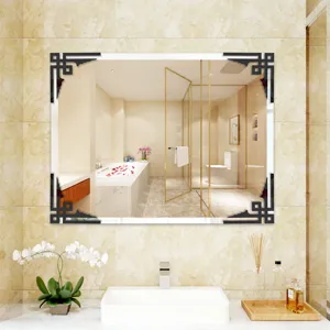 Acrylic corner wall sticker mirror decorative decal for home furniture background wall