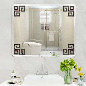 Acrylic corner mirror stickers 10cm geometric decorative wall decals for home living room decor