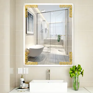 Acrylic mirror wall stickers decorative corner pieces for home bedroom living room decor accents