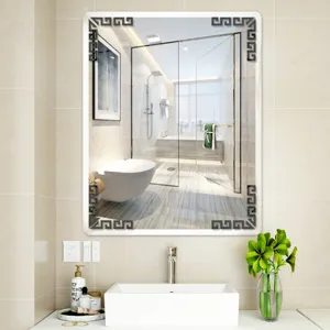 Acrylic mirror corner stickers decorative wall sticker for home bathroom furniture decor details.