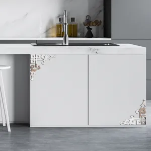 10cm Acrylic Corner Sticker Mirror Decal Furniture Home Wall Decor Refurbishment Trim