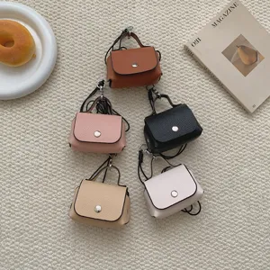 Mini heuptas set, schattige PU lederen handtas, stijlvolle compacte crossbodytas voor dames.