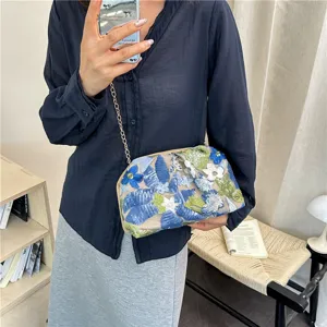 Borsa a tracolla da sera con ricamo floreale in stile neo-cinese, moda squisita e trendy.