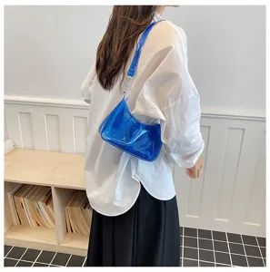 Transparente Gelatine Unterarmtasche Damen Sommer Neue Koreanische Mode Schicke Schultertasche