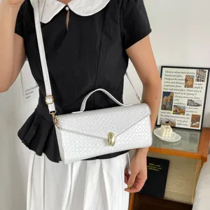 Koreanische Mode gewebte Handtasche für Damen, schicke tägliche Pendler Umhängetasche.