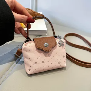 French Niche Denim Dumpling Bag Women Fashion Small Shoulder Crossbody Bag Star Print Handbag Coin Purse